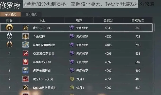 永劫无间英雄积分快速提升攻略与计算规则详解