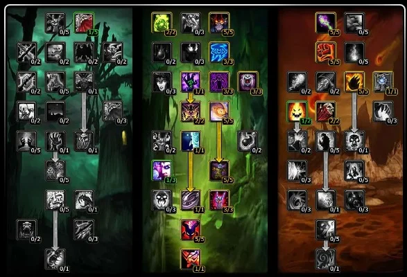 魔兽世界60级术士PVE输出天赋详解与加点建议