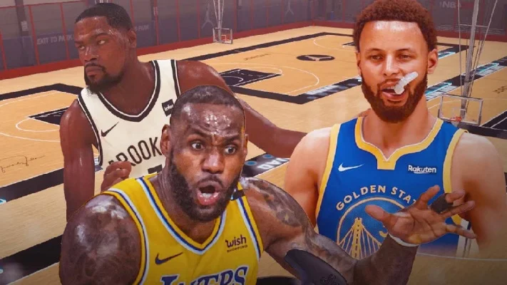 NBA2K22球员评分：湖人詹姆斯96分，勇士库里95分，篮网杜兰特96分