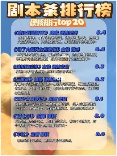 推理桌游游戏排行榜大全-推理桌游排行榜