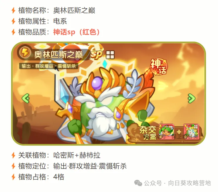 保卫向日葵新电SP植物深度解析与抽卡建议