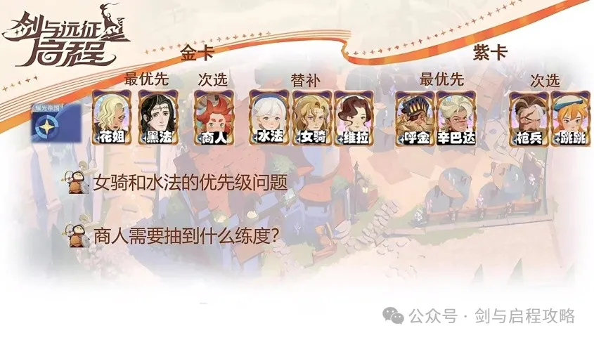 剑与远征启程组队与抽卡优先级攻略